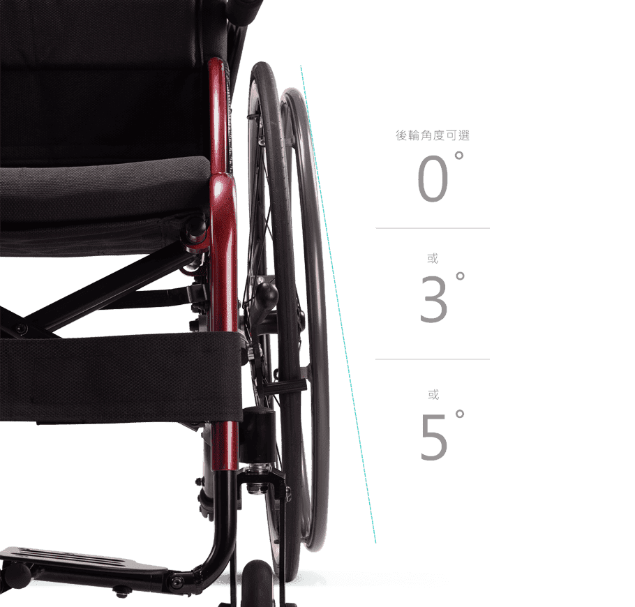 後輪角度可選擇 手動輪椅 KM-AT20