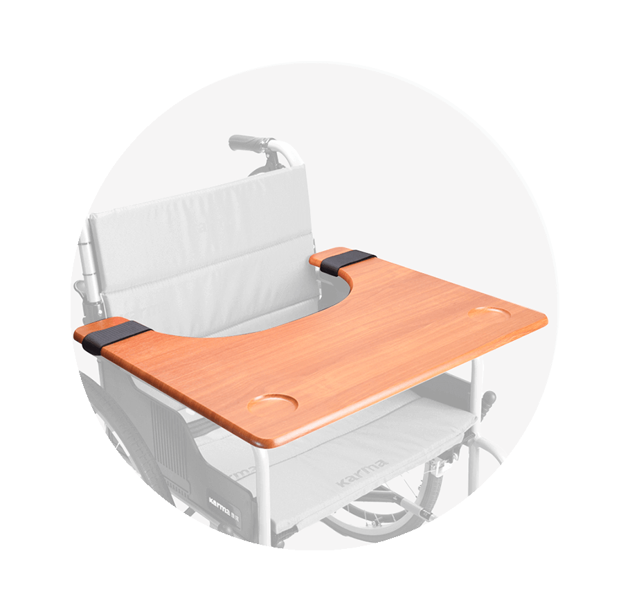 木質桌板黏扣式 輪椅桌板