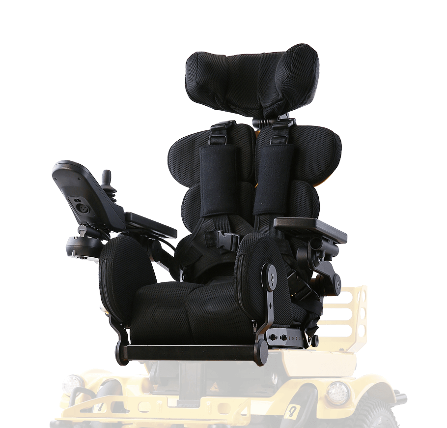 兩種座位尺寸 可擴展座椅 成長設計 電動輪椅 變色龍 Kameleon