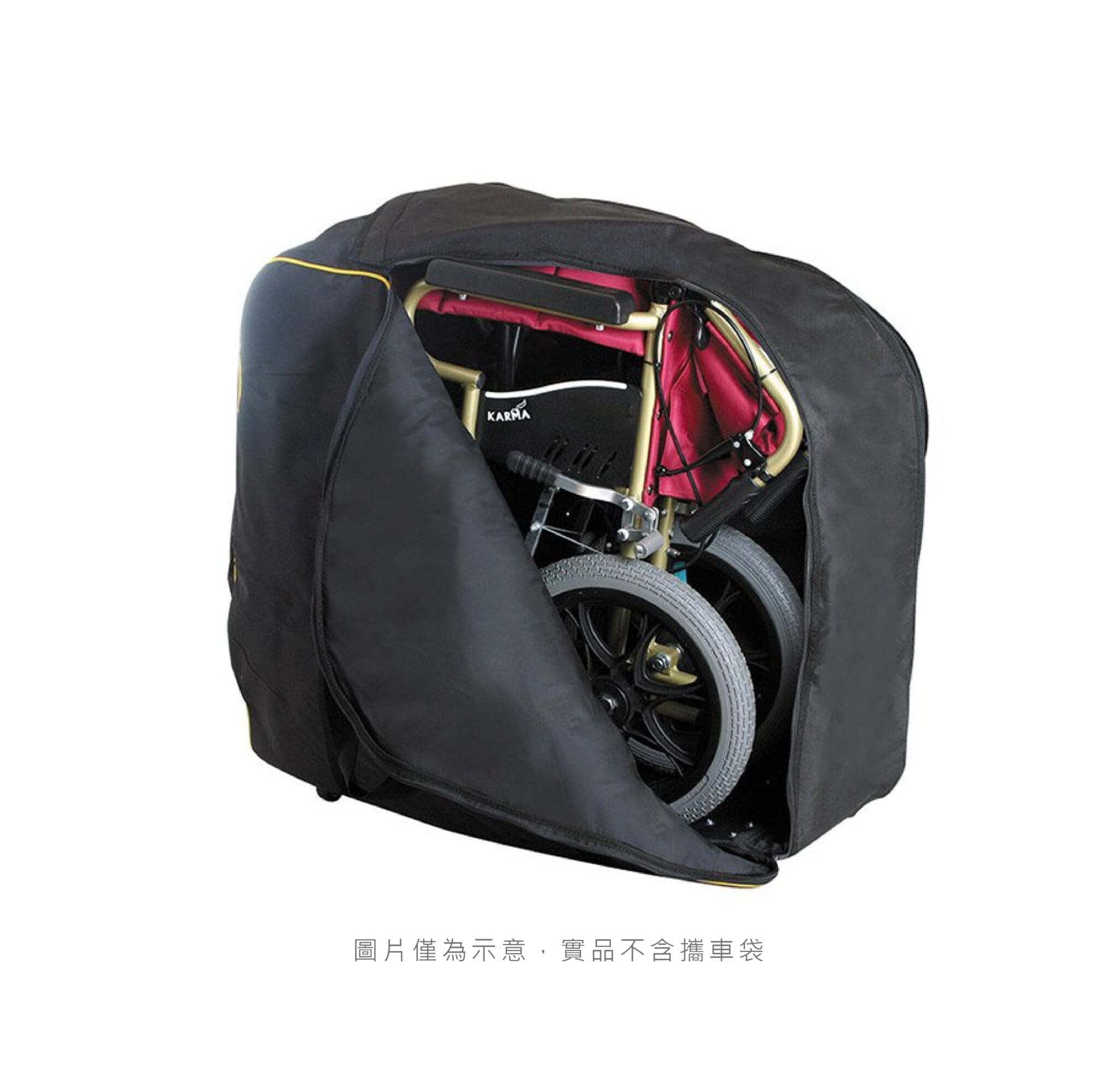 亞德醫材-康揚KM-2500手動輪椅輕量航太合金骨架細節